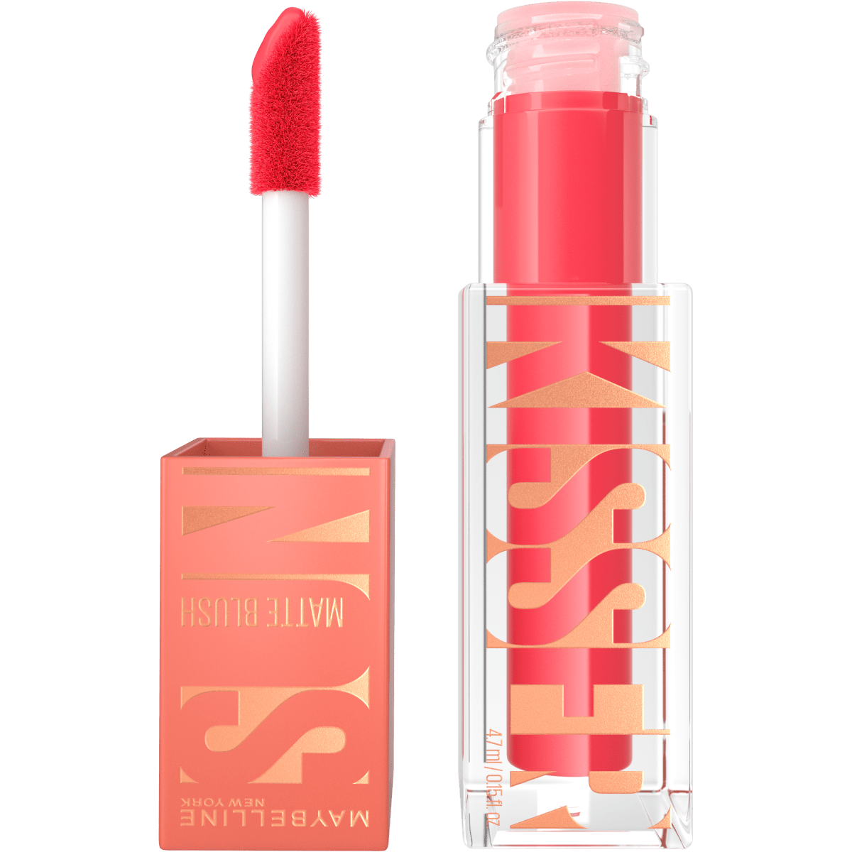 Maybelline New York - Blush Liquide 3 - en - 1 - Fini Mat Glowy - Fard à Joues, Highlighter et Bronzer - Sunkisser Hazy Matte - Teinte : 30 PINK MIRAGE - 4,7 ml - 3600531694180