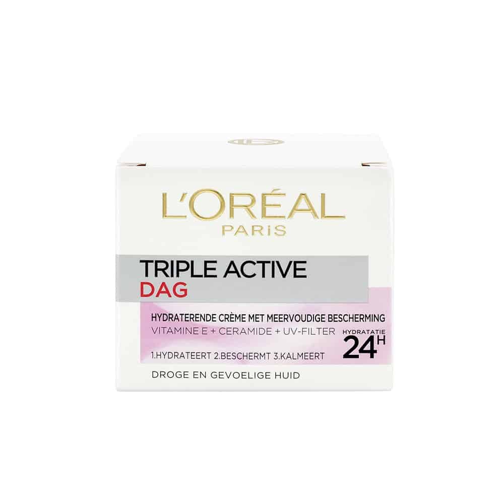 L’Oréal Skin Expert – Crème de jour hydratante Triple Active peaux sèches et sensibles – 50ml - 3600521719749