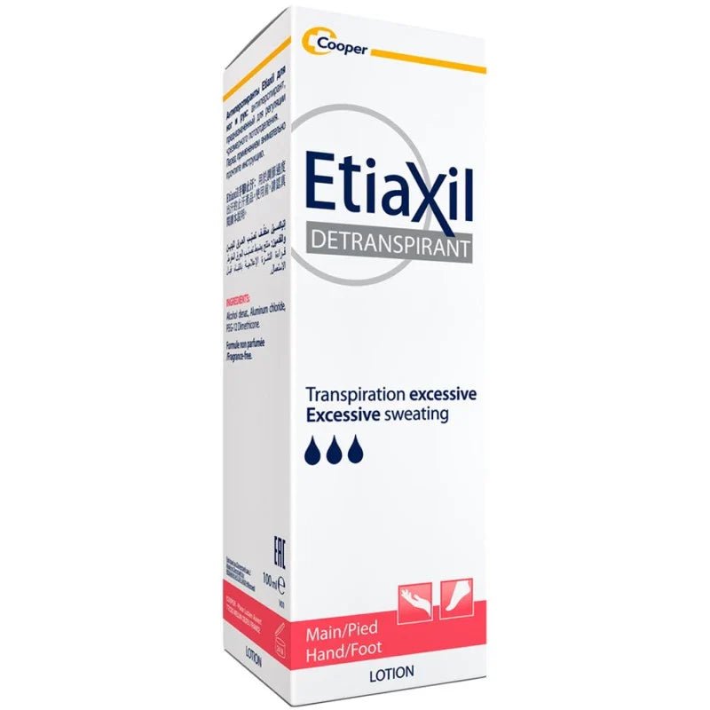 Etiaxil lotion transpiration excessive des pieds et mains 100 ML - Etiaxil | BeautyForYou.ma
