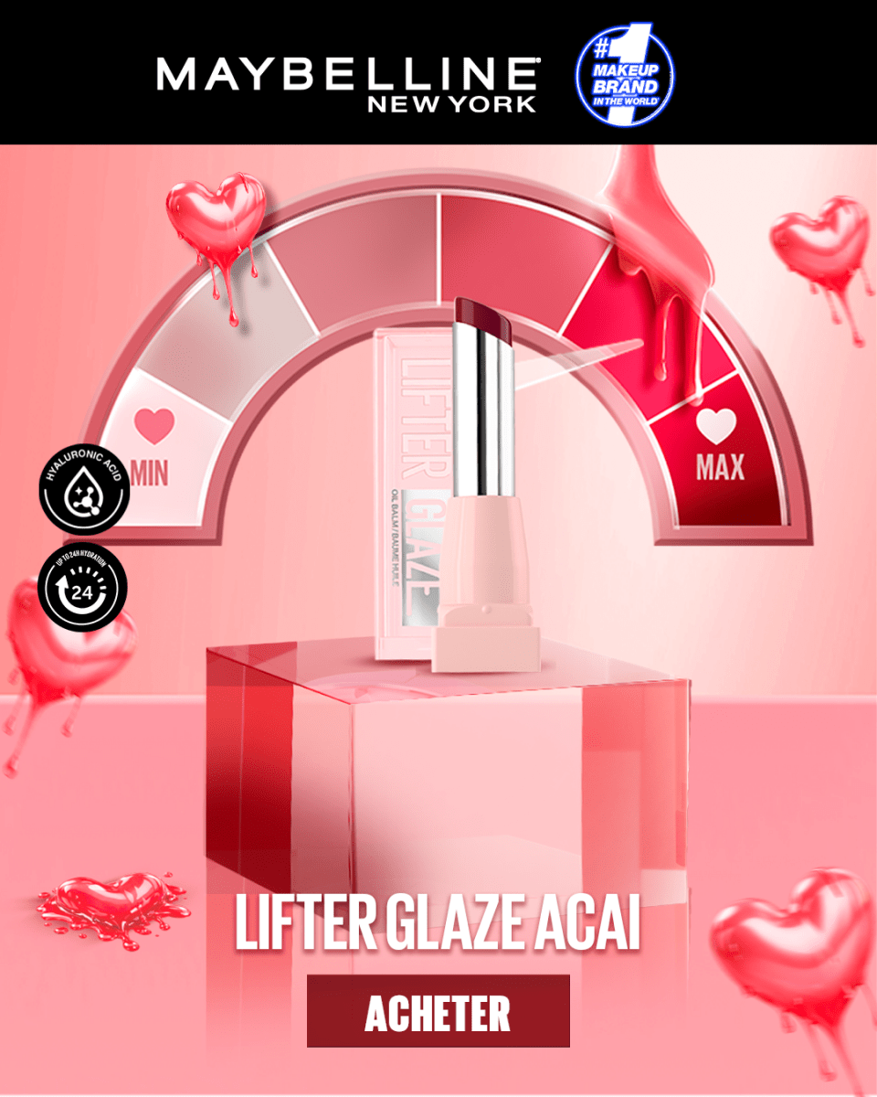 Maybelline New York - Baume Huile Hydratant - Lifter Glaze - Teinte : 008 ACAI GLAZE - 3600531702250