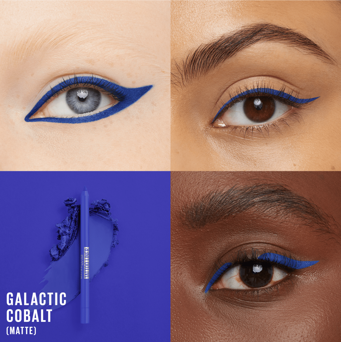 Maybelline New York - Crayon Gel Yeux Effet Tatouage - Waterproof & Tenue 36h - Tattoo Liner - Teinte :GALATIC COBALT - 3600531687199