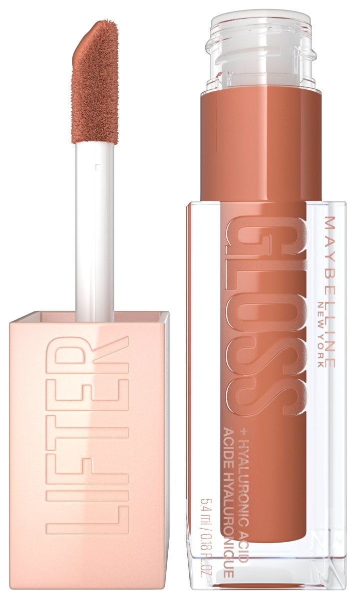 Maybelline Lifter Gloss, brillant à lèvres à l'acide hyaluronique, effet repulpant et hydratant, HONEY 027, 5, 4 ml - 3600531701925