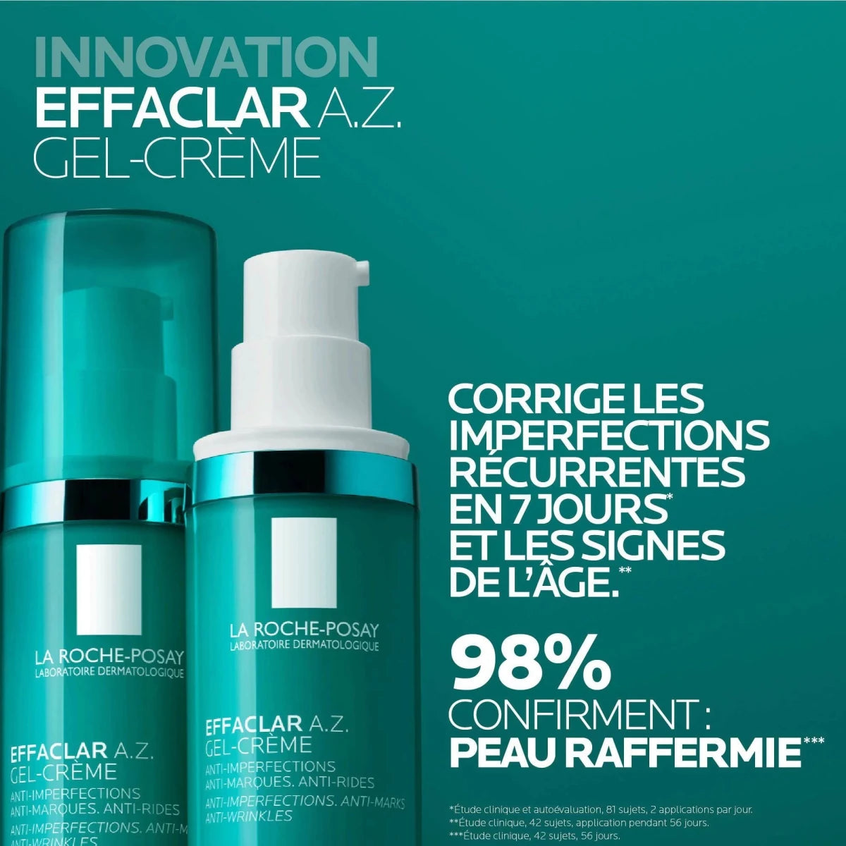 La Roche - Posay Effaclar A.Z Gel - Crème 40ml – Soin Anti - Imperfections & Réparateur - La Roche - Posay | BeautyForYou.ma