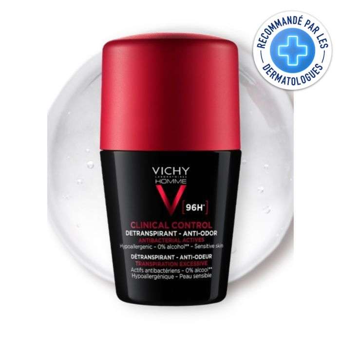 Vichy homme deo clinical control 96h roll - on nouveau - Vichy | BeautyForYou.ma