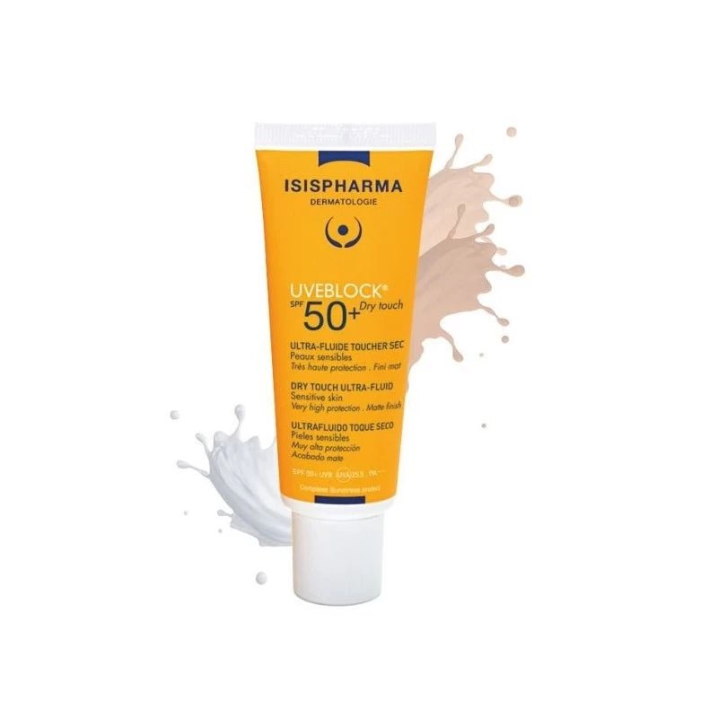 ISISPHARMA UVEBLOCK SPF50+ DRY TOUCH ULTRAFLUIDE TEINTE CLAIRE 40ML - ISISPHARMA | BeautyForYou.ma