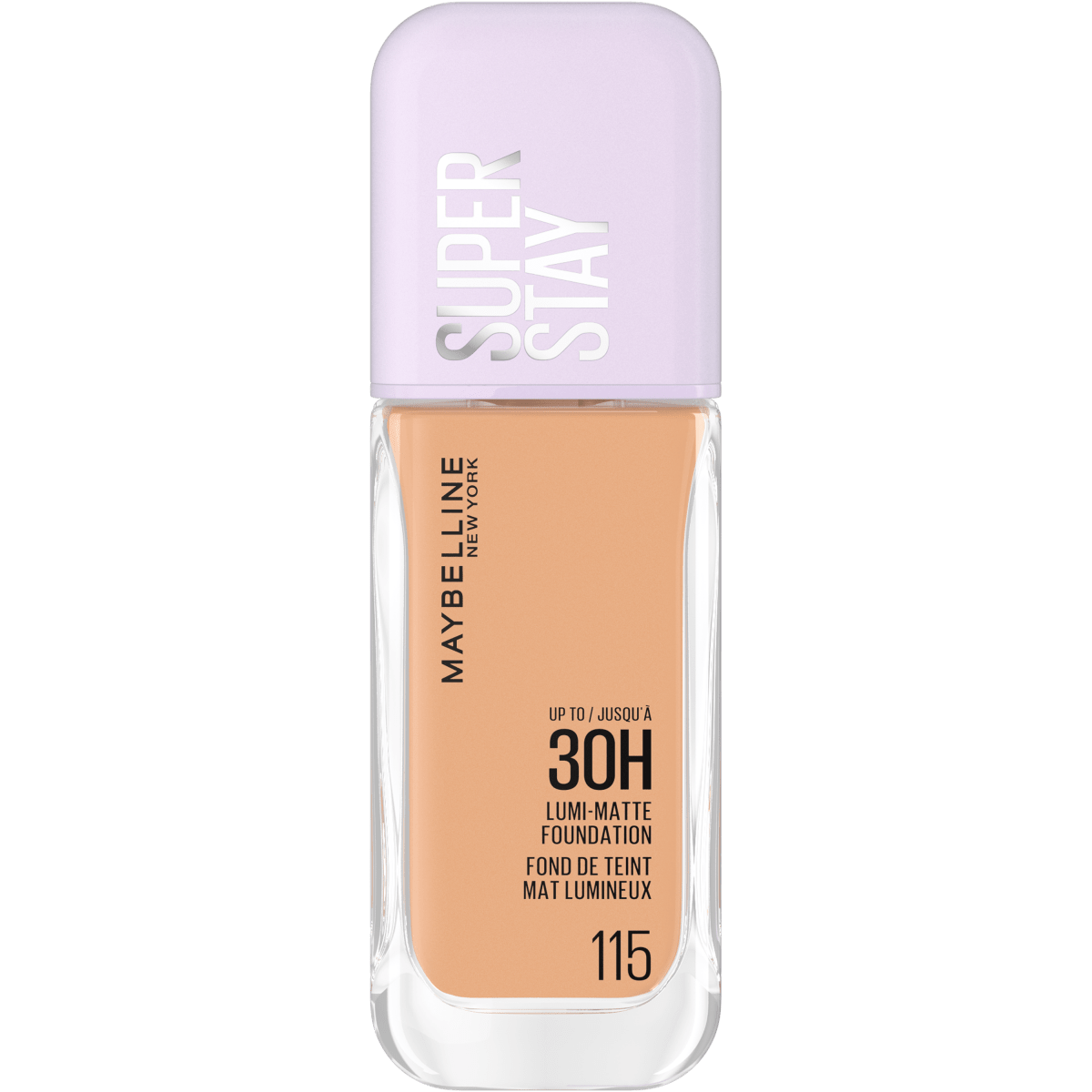 Maybelline New York - Fond de Teint Liquide Longue Tenue - Ultra - Résistant - Fini Mat Lumineux - Enrichi en Acides Aminés - Tous les Types de Peau - Superstay 30H Lumi - Matte - Teinte : 115 - 35ml - 3600531691936