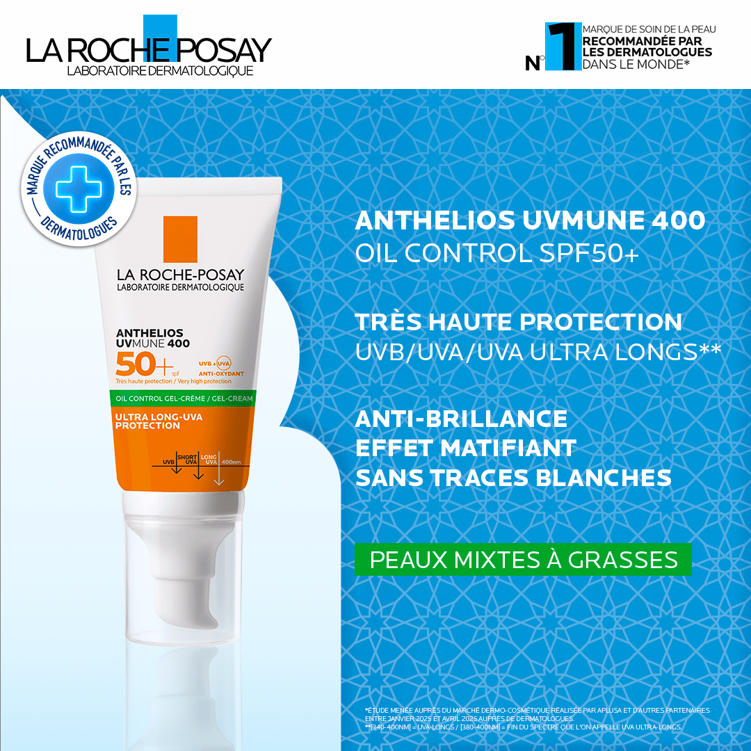 La Roche - Posay Anthelios UVMUNE 400 Oil Control SPF 50+ + Eau Thermale 50ML Offert - La Roche - Posay | BeautyForYou.ma