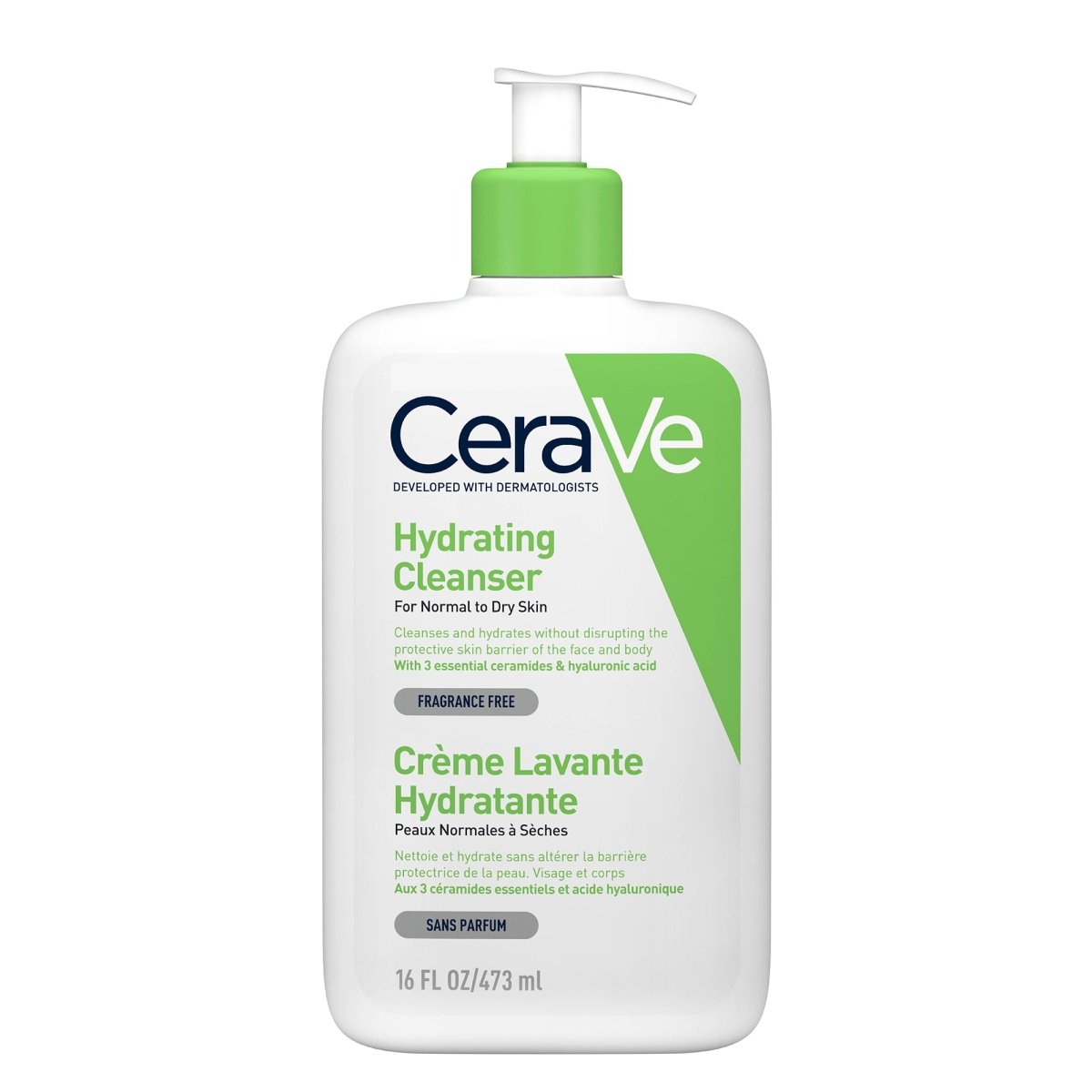 Cerave creme lavante 473ml - Cerave | BeautyForYou.ma