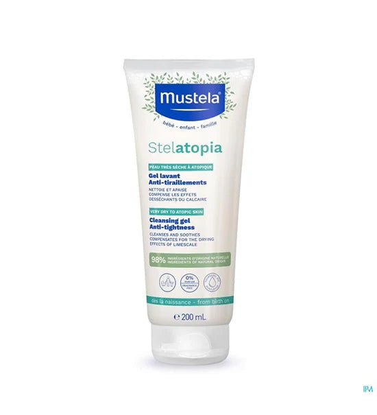 Mustela Stelatopia Gel Lavant anti - tiraillements, peau à tendance atopique 200ml - Mustela | BeautyForYou.ma