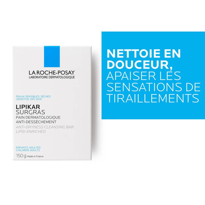 Lipikar Surgras Pain dermatologique anti - dessèchement - La Roche - Posay | BeautyForYou.ma