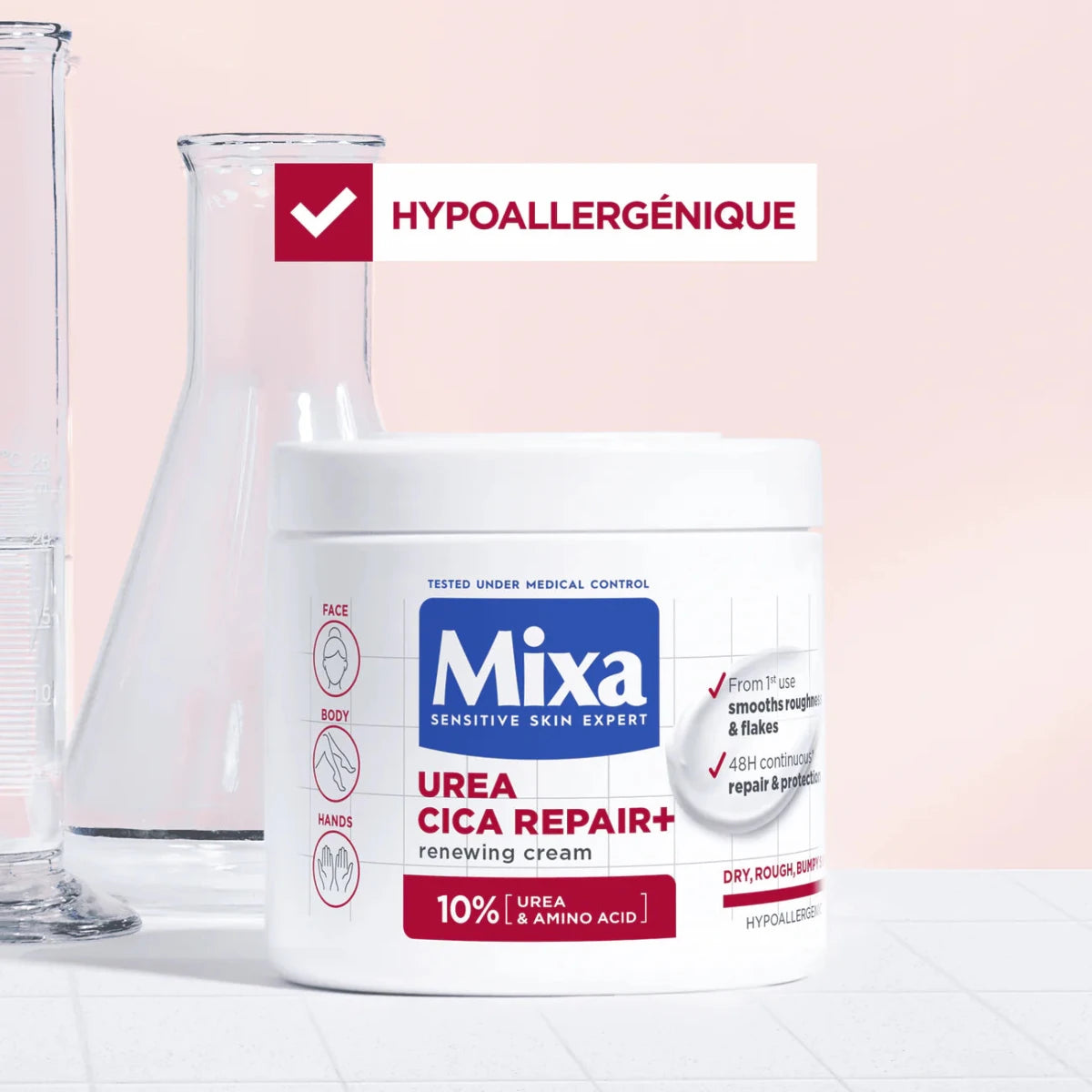 Mixa CRÈME CICA RÉPARATION RÉPARATRICE LISSANTE 400ML - Mixa | BeautyForYou.ma
