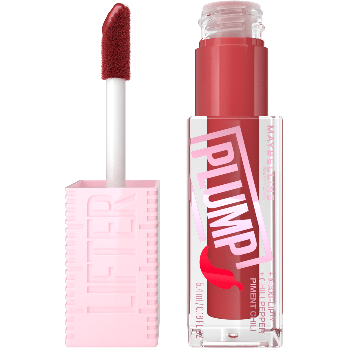 Maybelline New York Gloss Lifter Plump N°6 HOT CHILI - Maybelline | BeautyForYou.ma