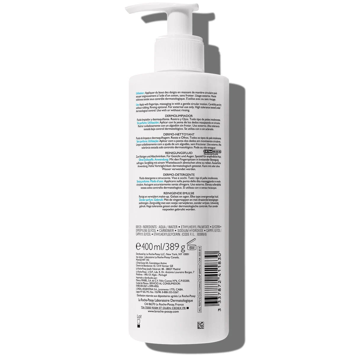 Toleriane Fluide Dermo - Nettoyant - 400 ML - La Roche - Posay | BeautyForYou.ma