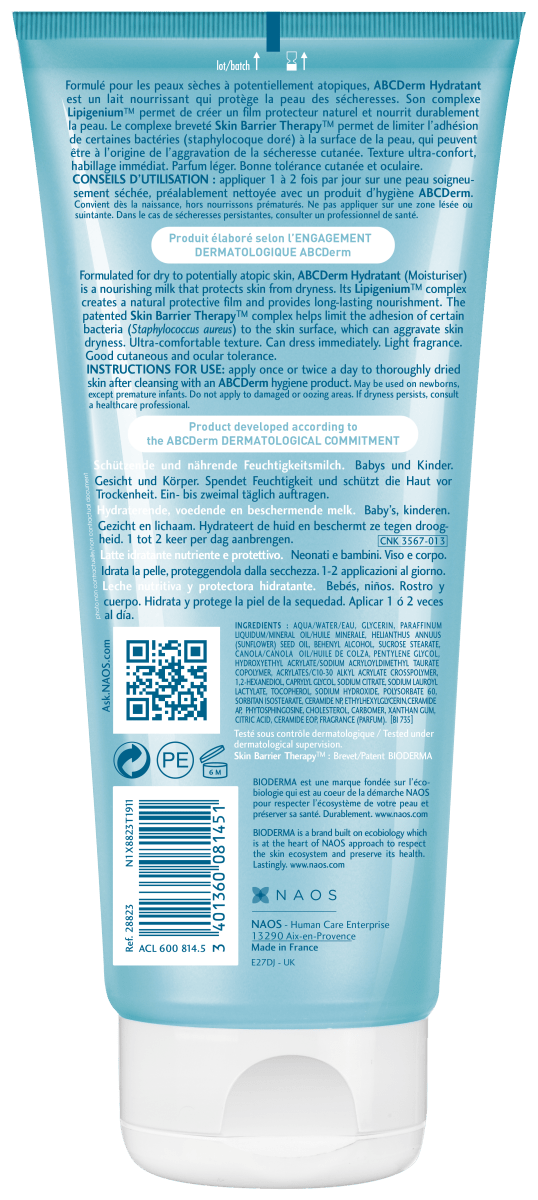 ABC DERM LAIT HYDRATANT 200 ML - 28823