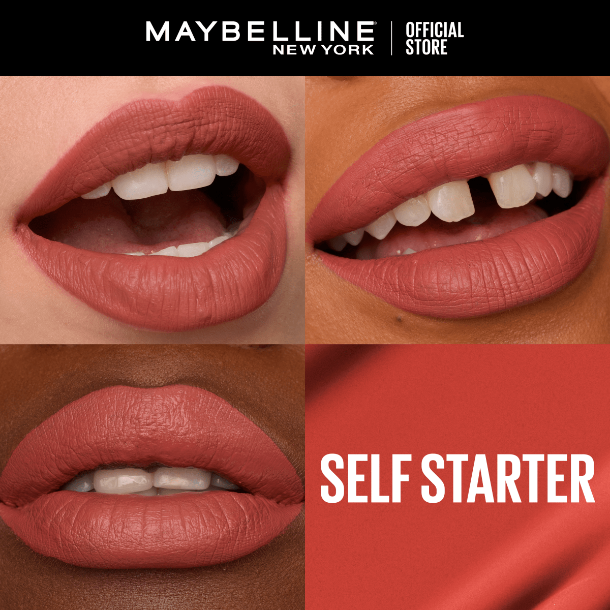 Maybelline New York Rouge à Lèvres Mat Liquide Longue Tenue Superstay Matte Ink Teinte : SELF - STARTER (130), 5 ml - 3600531513436