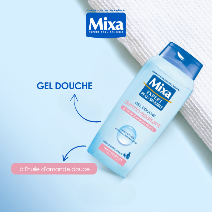 MIXA - Expert Peau Sensible Douche Dermo Apaisant 400Ml - Mixa | BeautyForYou.ma