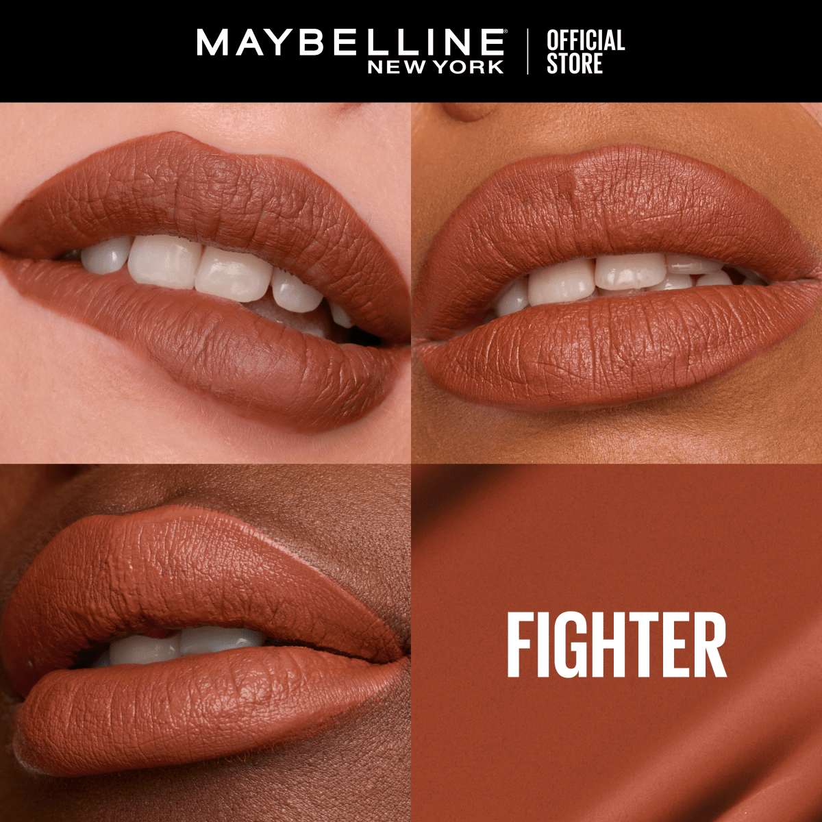 Maybelline New York Rouge à Lèvres Mat Liquide Longue Tenue Superstay Matte Ink Teinte : FIGHTER (75), 5 ml - 3600531469436