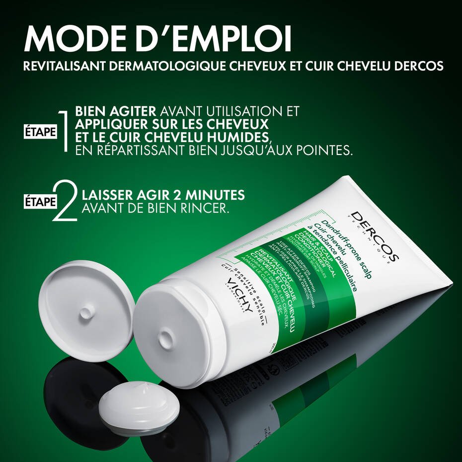 VICHY DERCOS ANTI PELLICULAIRE APRES SHAMPOING TRAITANT 200 ML - Vichy Dercos | BeautyForYou.ma
