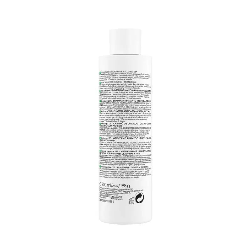 Vichy Dercos shampooing antipelliculaire ds cheveux gras 200ml - Vichy Dercos | BeautyForYou.ma
