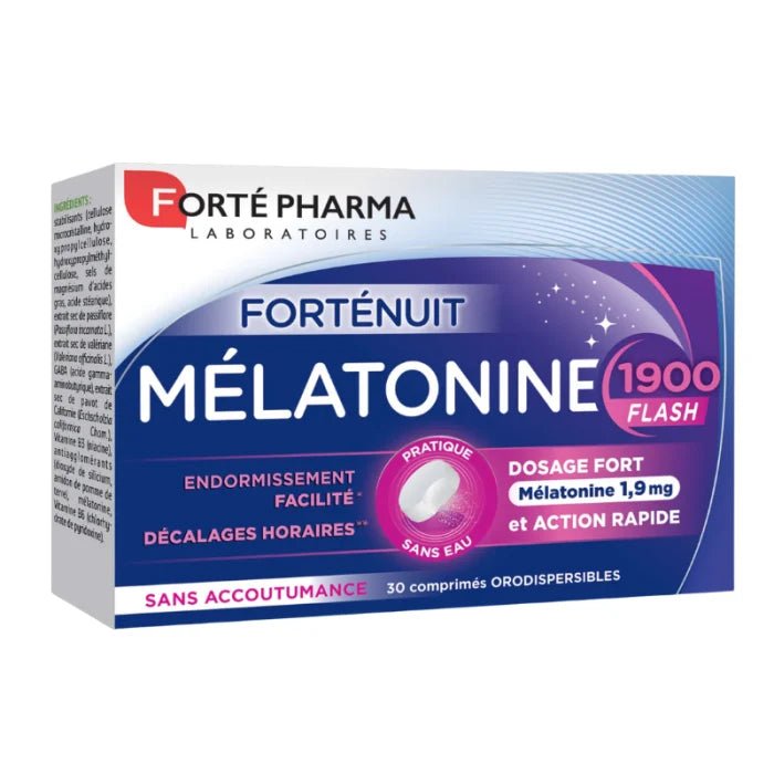 FORTE PHARMA FORTE NUIT MELATONINE 1900 FLASH 30 COMPRIMES - Forté Pharma | BeautyForYou.ma