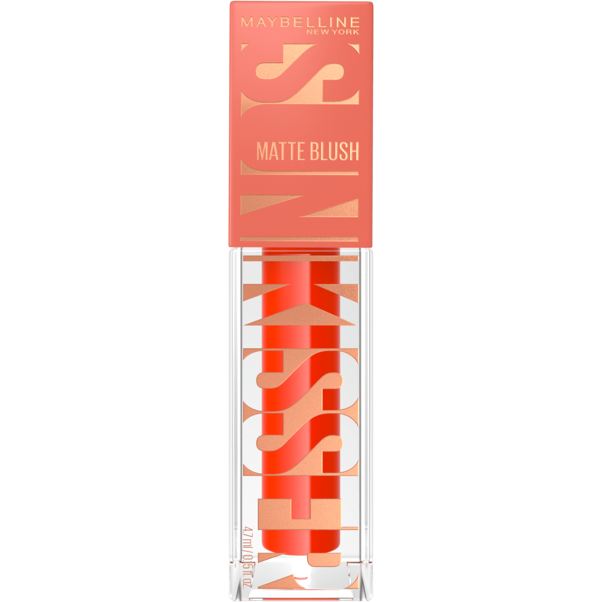 Maybelline New York - Blush Liquide 3 - en1 - Fini Mat Glowy - Fard à Joues, Highlighter et Bronzer - Effet Bonne Mine - Teint Hâlé - Sunkisser Hazy Matte - Teinte : 35 SPRITZ ORANGE - 4,7 ml - 3600531694234