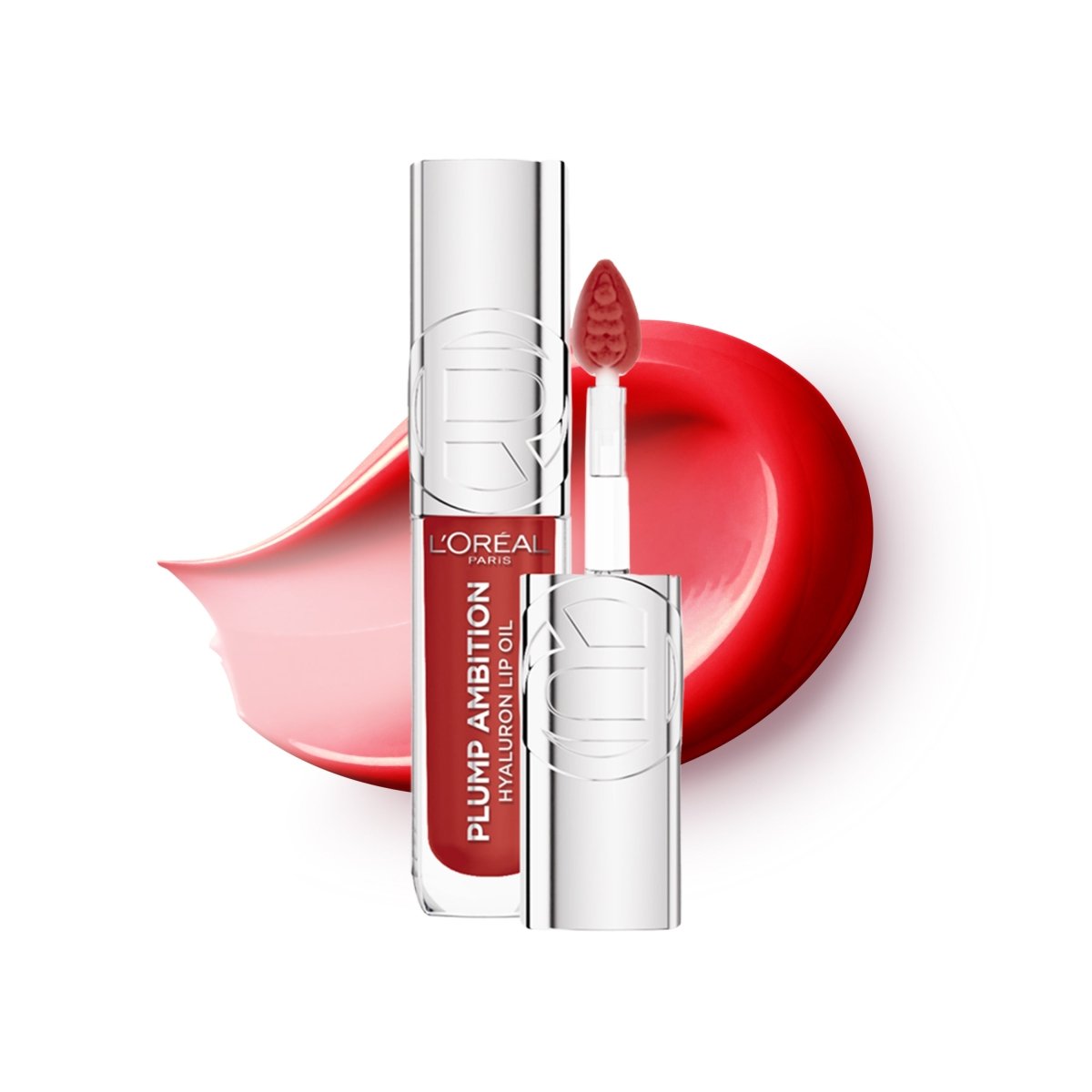 L'Oréal Paris - Gloss Hyaluron Lip Oil - Lèvres Hydratées et Repulpées Instantanément - Enrichi en Acide Hyaluronique - Plump Ambition - Teinte : 390 Cherry Cherie - 3600524172794