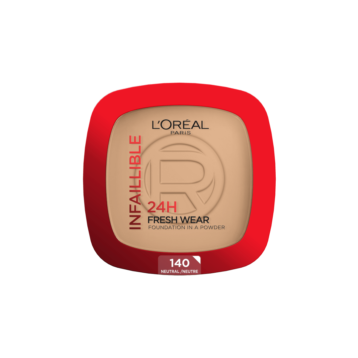L'Oréal Paris - Fond de Teint Poudre Longue Tenue - Waterproof - Infaillible 24H Fresh Wear - Teinte : 140 - 9 g - 3600523951598