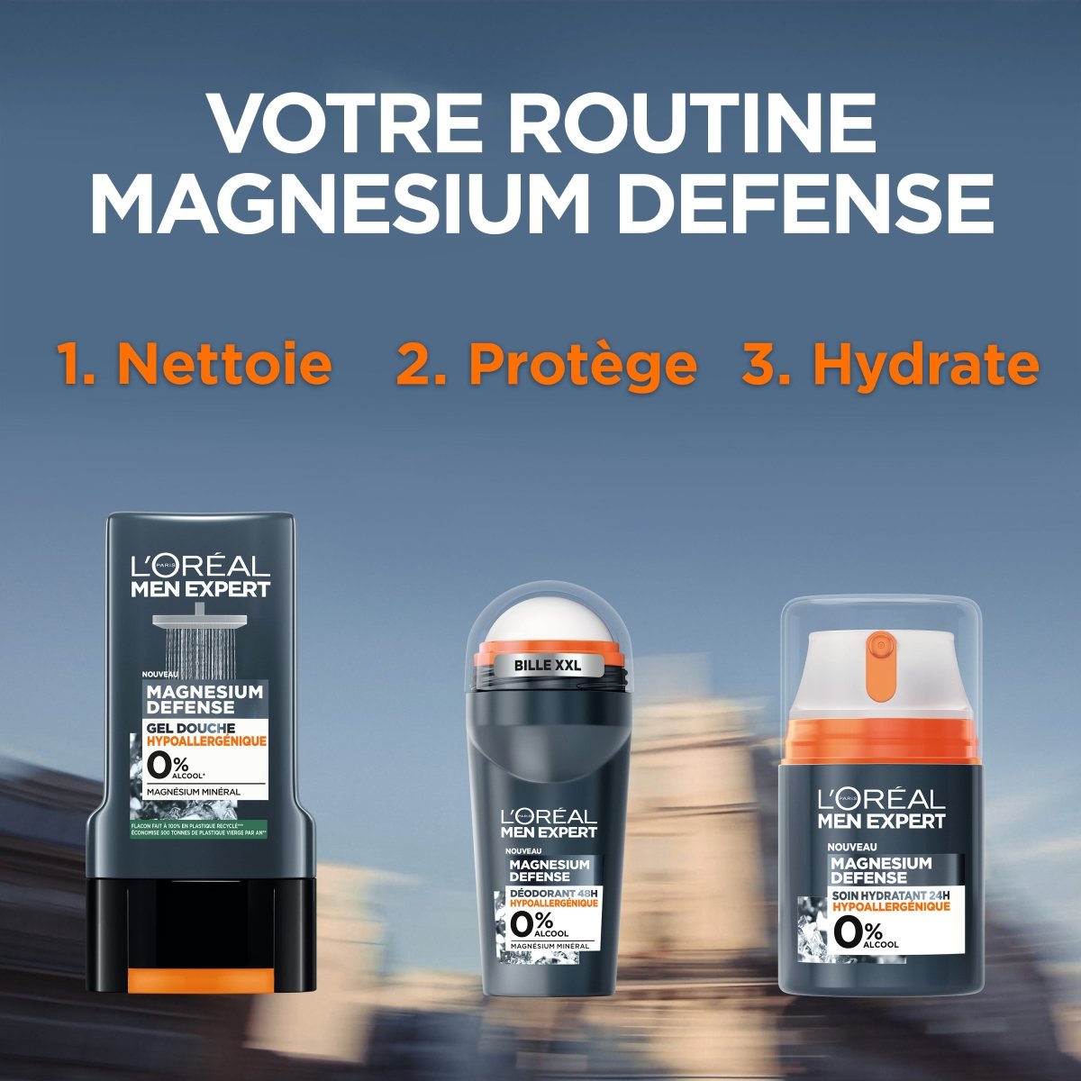 L'Oréal Paris Men Expert Magnesium Defense Déodorant Bille 48h 50ml - 3600524027094