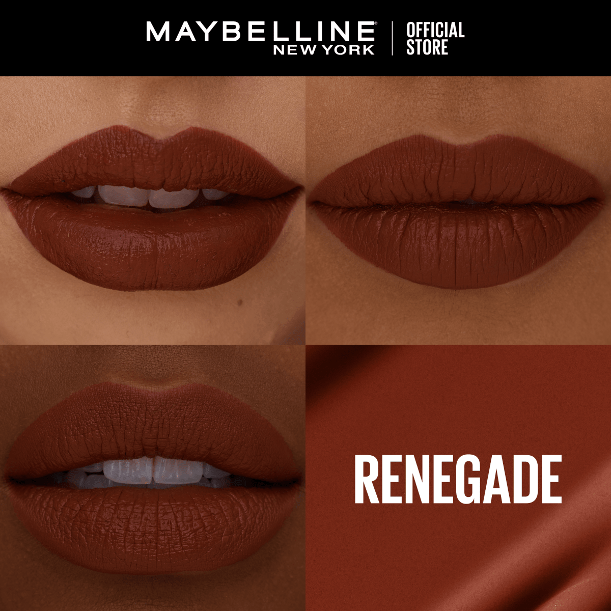 Maybelline New York Rouge à Lèvres Mat Liquide Longue Tenue Superstay Matte Ink Teinte : RENEGADE NU (515), 5 ml - 3600531703042