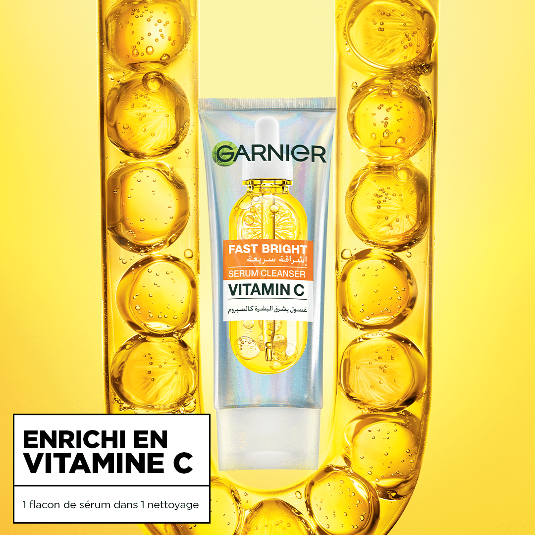 GARNIER FAST BRIGHT SERUM CLEANSER 100ML - Garnier | BeautyForYou.ma