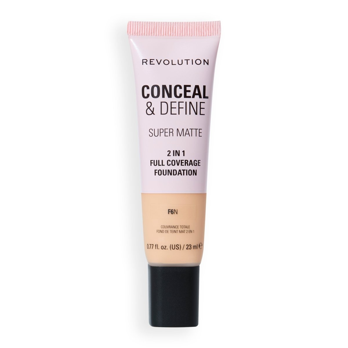 Revolution Conceal and Define Full Cover Tube Foundation F6N - Revolution | BeautyForYou.ma