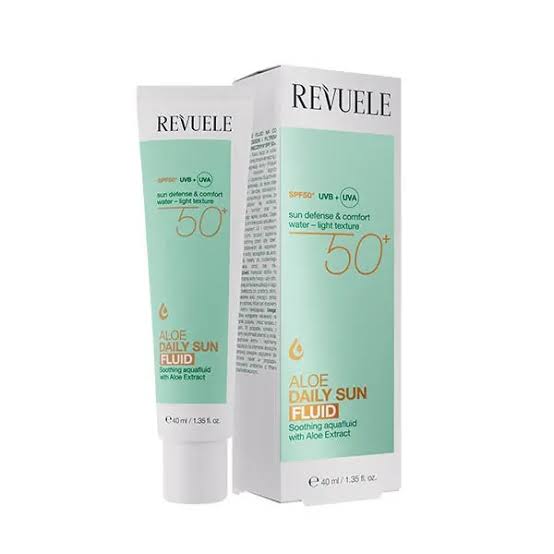 Aloe Daily Sun Fluid SPF 50+ – Fluide Solaire Visage Hydratant à l’Aloe Vera, 40 ml