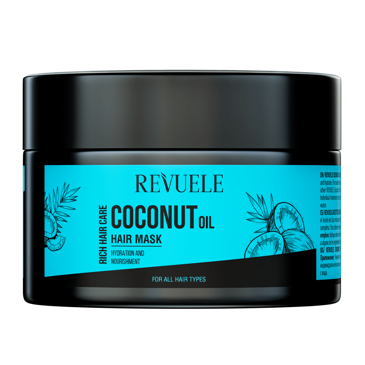 REVUELE COCONUT OIL HAIR MASK 360 ML - Revuele | BeautyForYou.ma