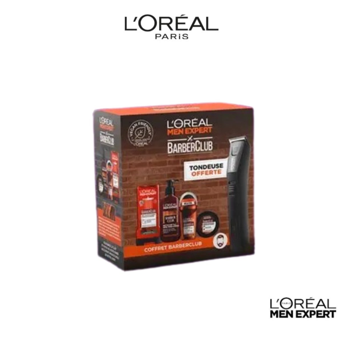 ROUTINE BARBER (GEL WASH + CREME COIFFANTE + GEL DOUCHE + DEO RO) = TONDEUSE - L'Oréal Paris | BeautyForYou.ma