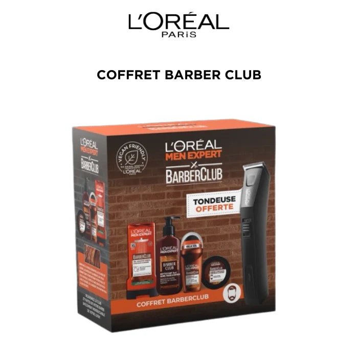ROUTINE BARBER (GEL WASH + CREME COIFFANTE + GEL DOUCHE + DEO RO) = TONDEUSE - L'Oréal Paris | BeautyForYou.ma