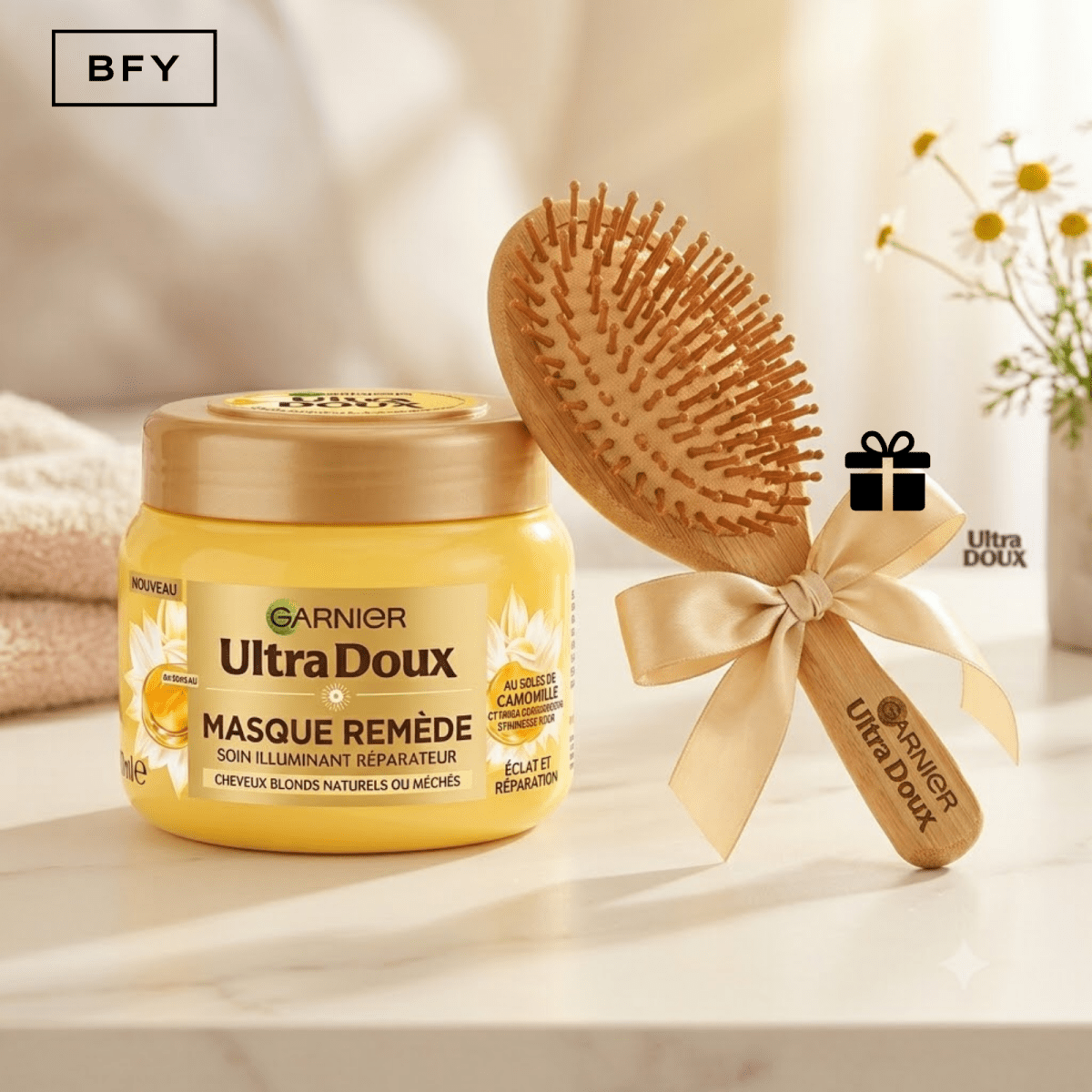 ROUTINE CAPILLAIRE GARNIER ULTRA DOUX CAMOMILLE - Garnier | BeautyForYou.ma