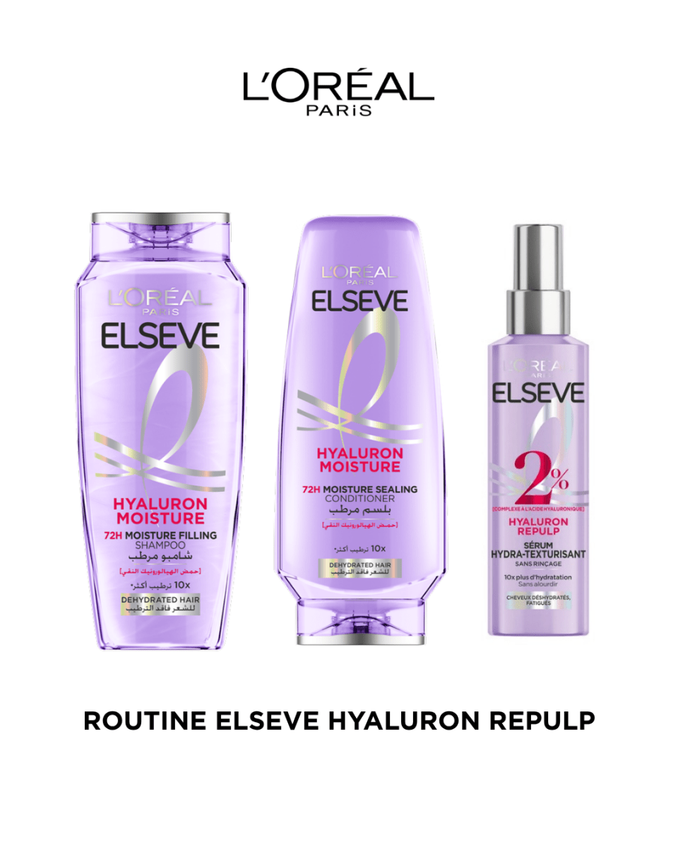 ROUTINE ELSEVE HYALURON REPULP - L'Oréal Paris | BeautyForYou.ma