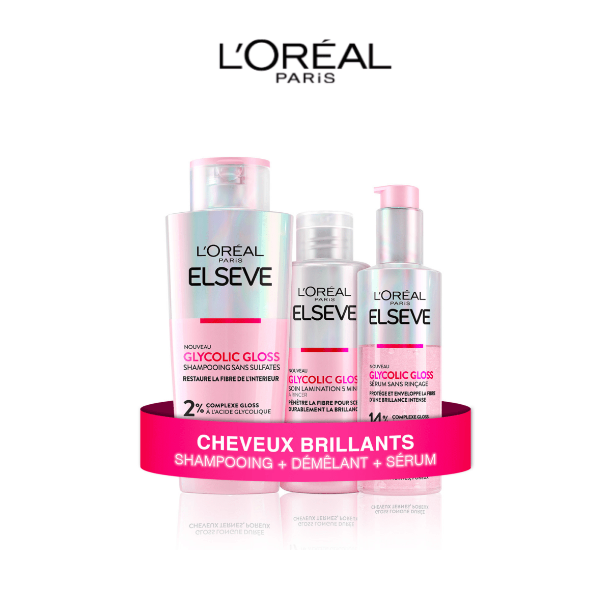 ROUTINE GLYCO GLOSS SANS SULFATE APSH + RO= SHP - L'Oréal Paris | BeautyForYou.ma