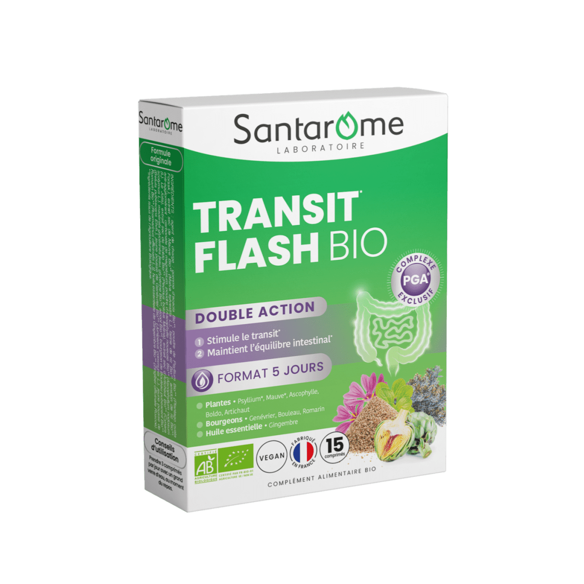 SA185 SANTAROME TRANSIT INTESTINAL 15 COMP - Santarome | BeautyForYou.ma