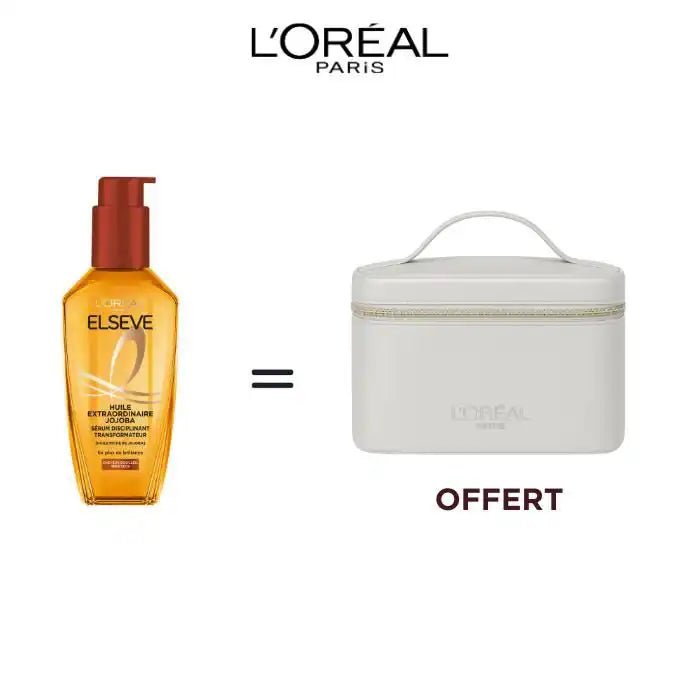 SERUM ELSEVE HUILE EXTRA = POUCH BEIGE - L'Oréal Paris | BeautyForYou.ma
