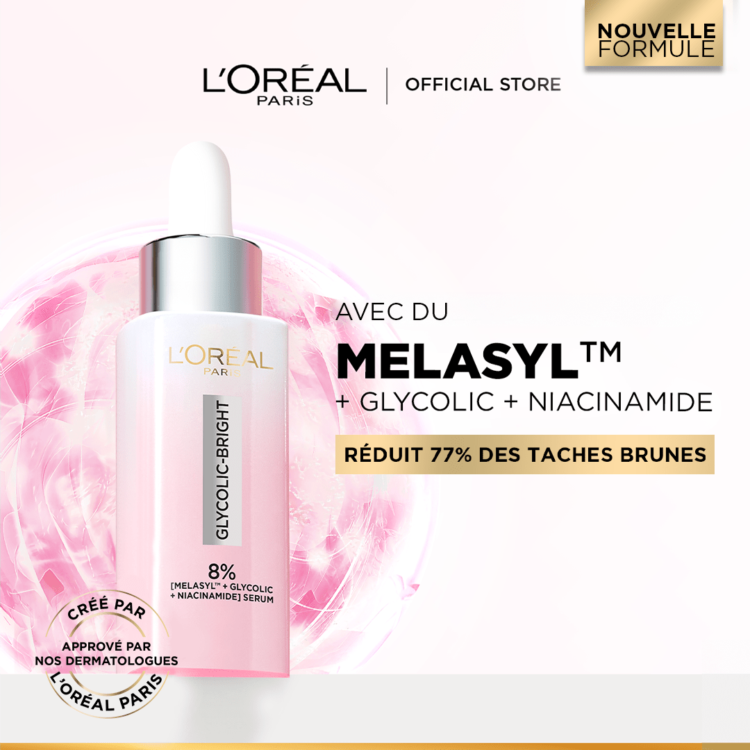 Sérum Visage Glycolic - bright Melasyl – 30ml - L'Oréal Paris | BeautyForYou.ma