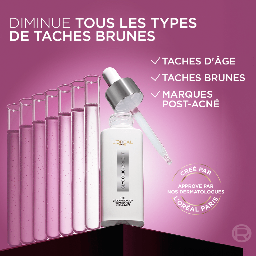 Sérum Visage Glycolic - bright Melasyl – 30ml - L'Oréal Paris | BeautyForYou.ma