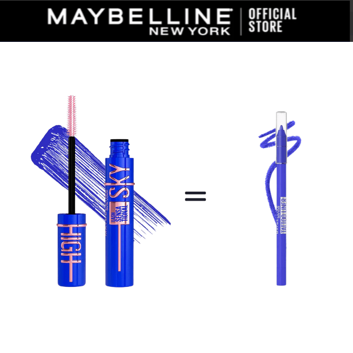 SKY HIGH BLUE = TATTO LINER GALATIC COBALT - Maybelline | BeautyForYou.ma