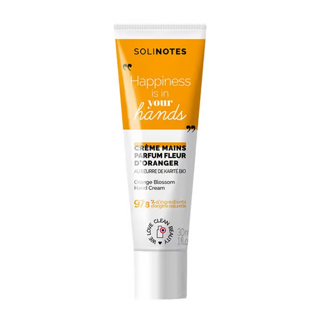 SOLINOTES Crème mains FLEUR D'ORANGER 30 ML - Solinotes | BeautyForYou.ma