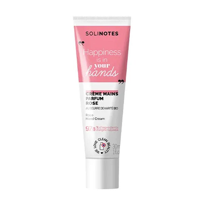 SOLINOTES Crème mains ROSE 30 ML - Solinotes | BeautyForYou.ma