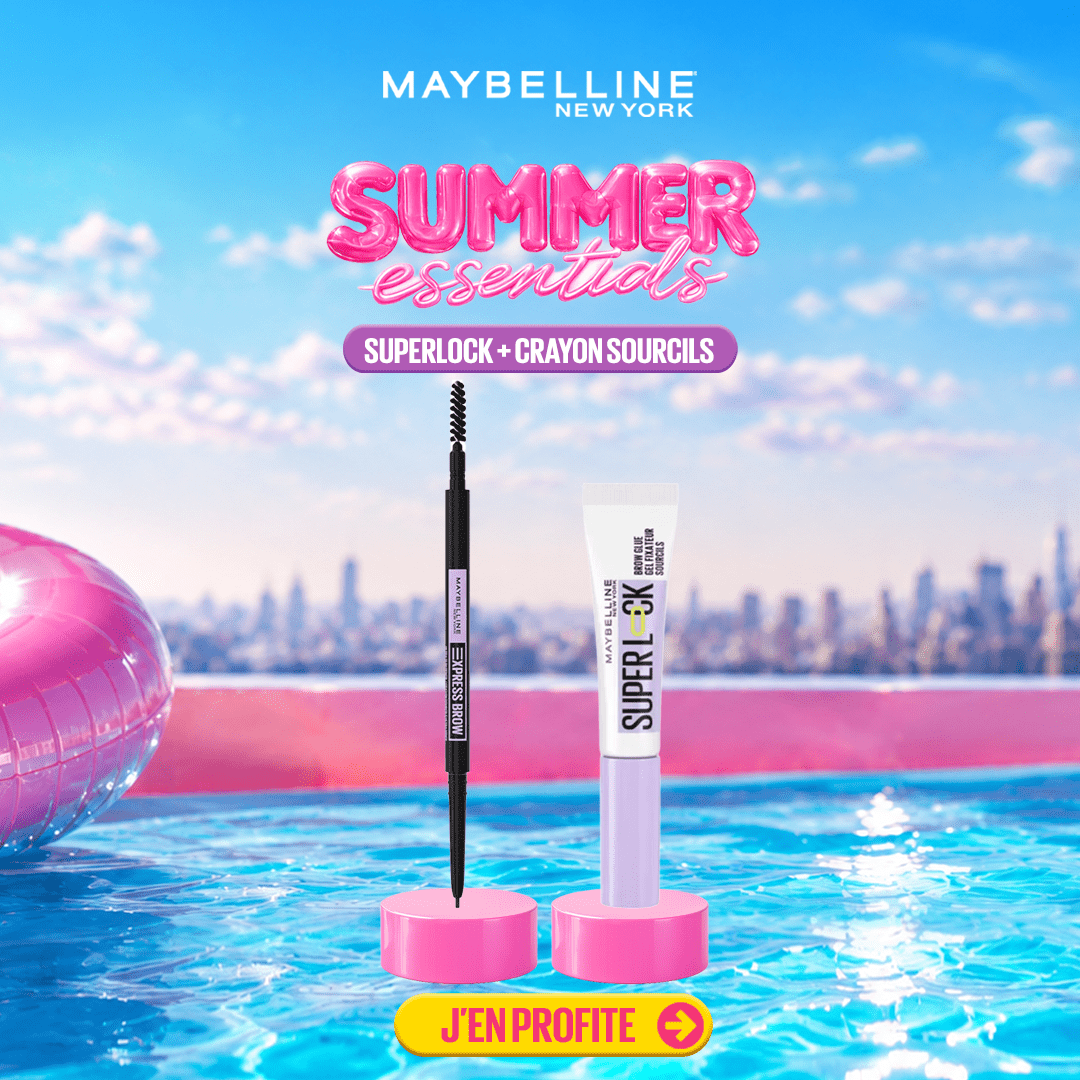 SUPERLOCK GLUE CLEAR + CRAYON SOURCILS SLIM 03 - Maybelline | BeautyForYou.ma