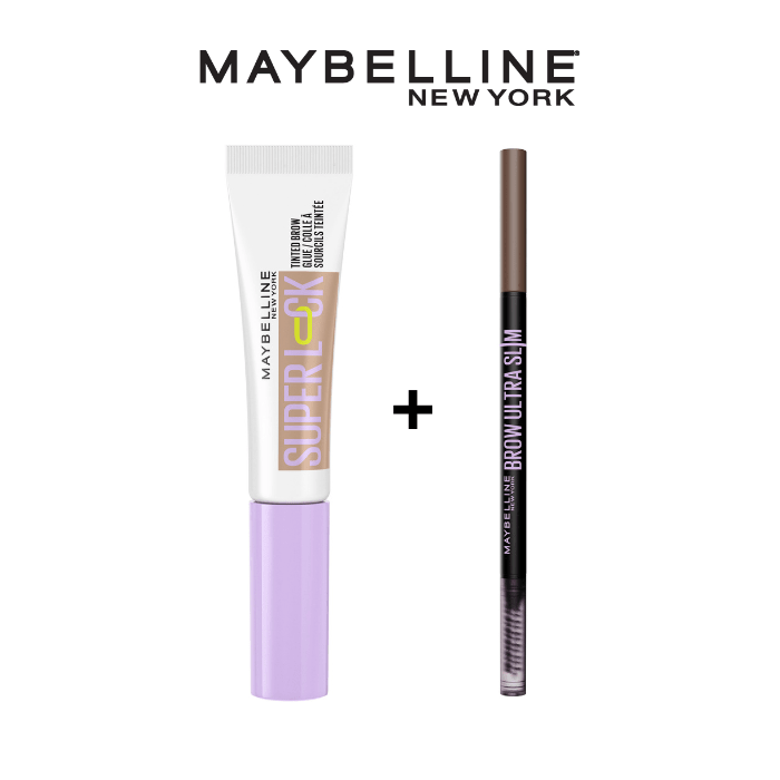 SUPERLOCK TAUPE + CRAYON SOURCILS SLIM 02 - Maybelline | BeautyForYou.ma