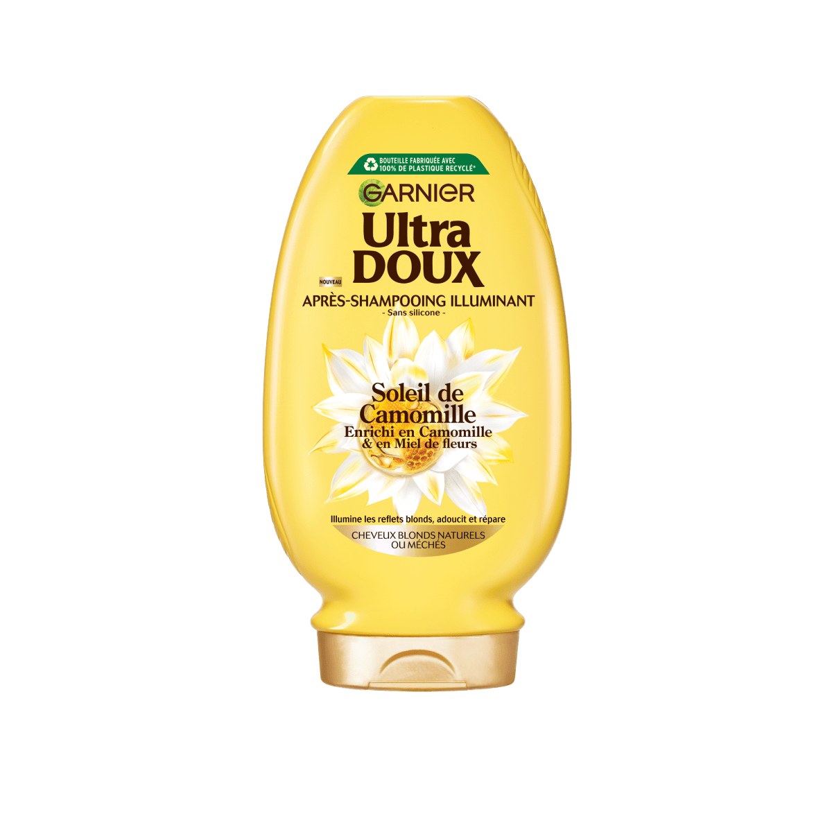 Ultra Doux Après - Shampoing Illuminant Camomille et Miel de Fleurs 250 ML - Garnier | BeautyForYou.ma