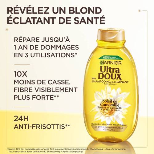 ULTRA DOUX CAMOMILLE SHP 400ML - Garnier | BeautyForYou.ma