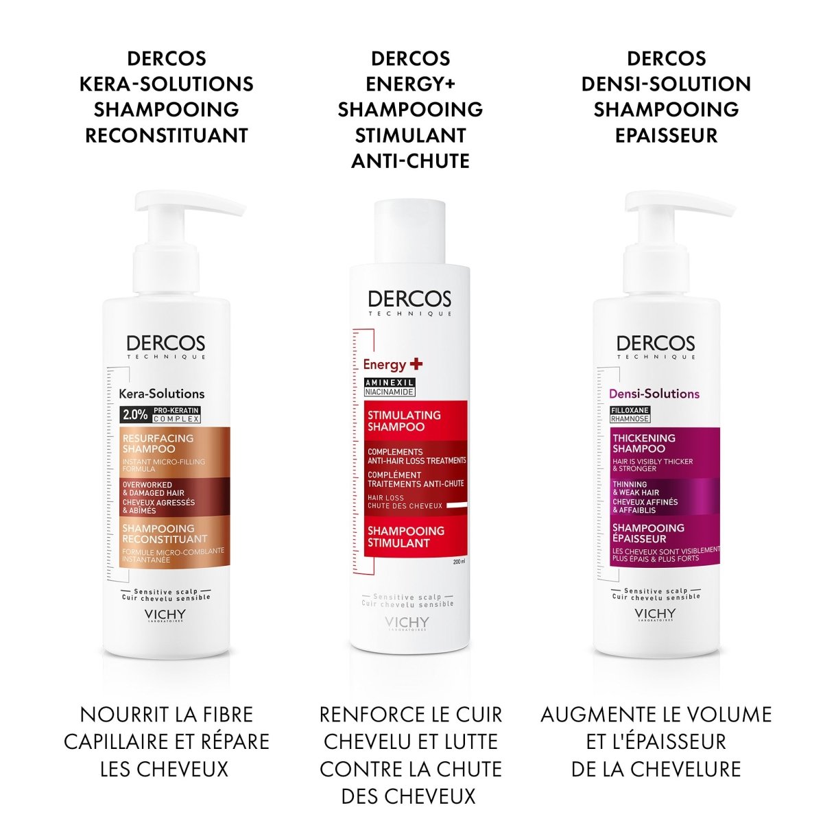 VICHY DERCOS ENERGY+ SHAMPOOING 200ML - Vichy Dercos | BeautyForYou.ma
